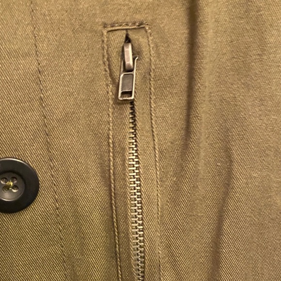 Vintage Havana Olive Jacket with Patterned Sleeves - Picture 7 of 10